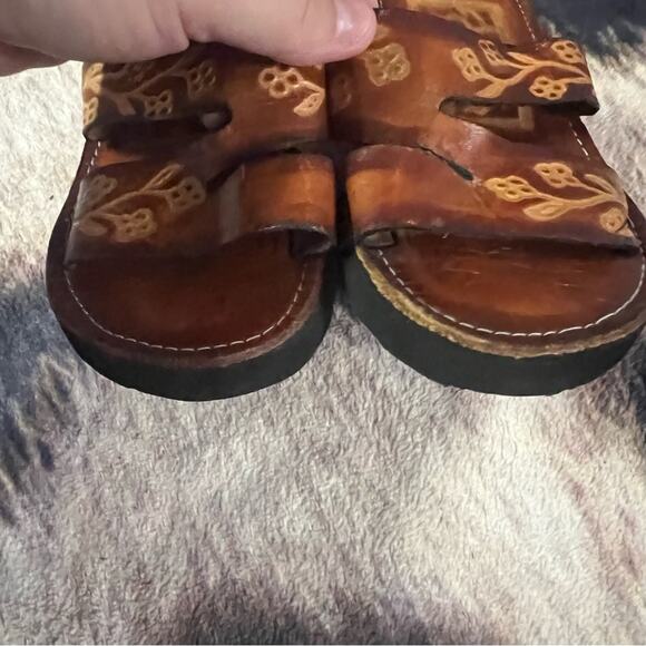Artesanias Sal-Gar Handmade in Mexico Huaraches Sandals Little Kid Size 7 - Picture 3 of 10